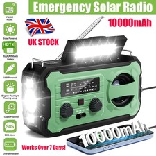 10000mAh Wind Up Solar Radio