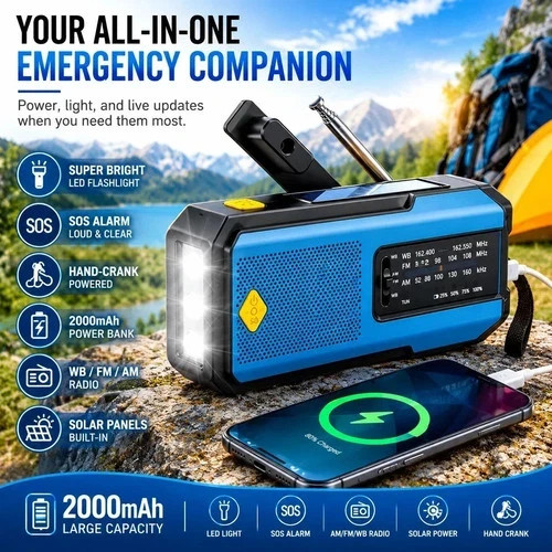 100000mah wind solar radio - wind,