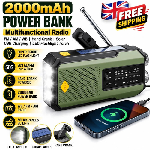 2000mah wind solar radio - wind, up