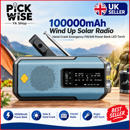 100000mah wind solar radio - wind,