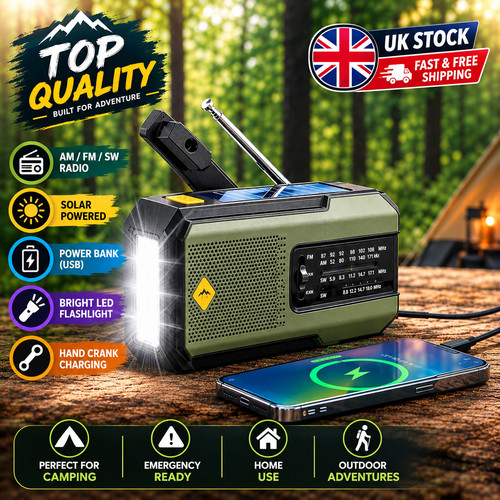 100000mah wind solar radio - wind, up
