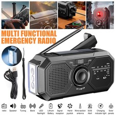 1200mAh Wind Up Solar Radio