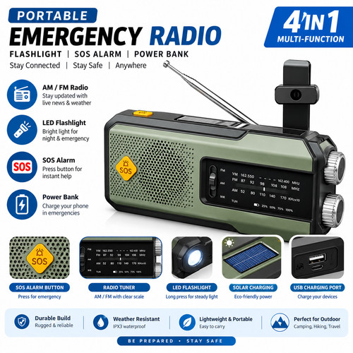2000mah wind solar radio - 2000mah,