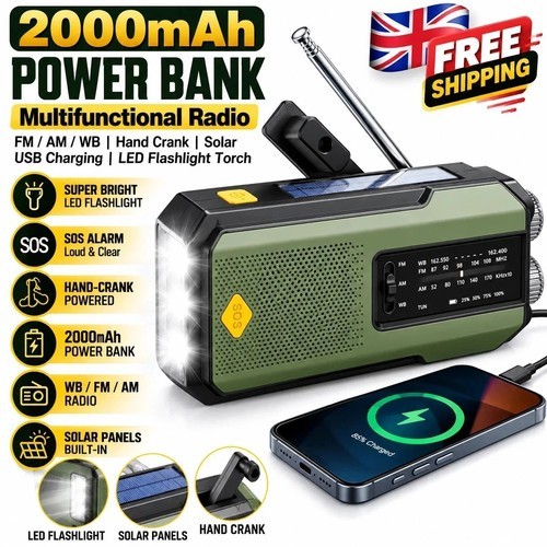 2000mah wind solar radio - 2000mah,