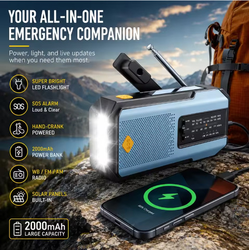 2000mah wind solar - 2000mah,