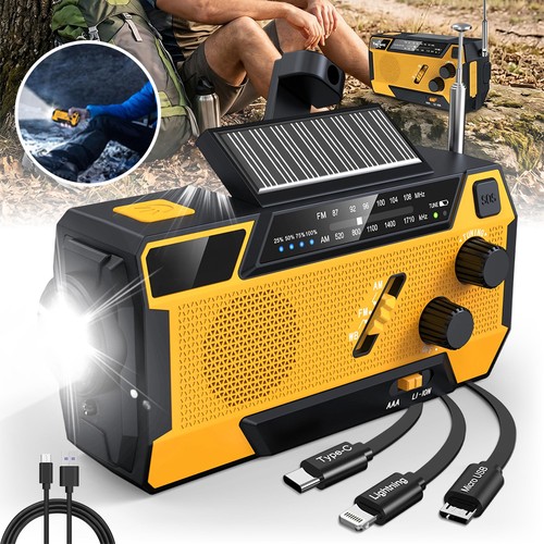 Portable wind radio solar - up,