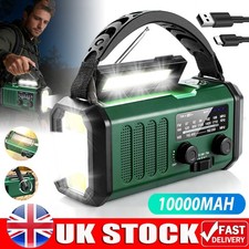 10000mAh Wind Up Solar Radio