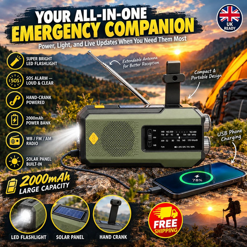 2000mah wind solar radio - up,