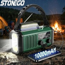 10000mAh Wind Up Solar Radio