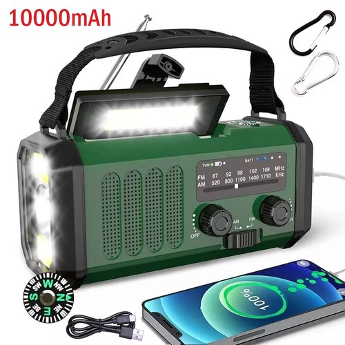 10000mah wind solar radio - wind, up
