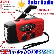 30000mAh Wind Up Solar Radio