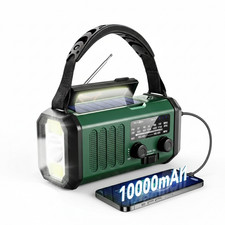 10000mAh Wind Up Solar Radio