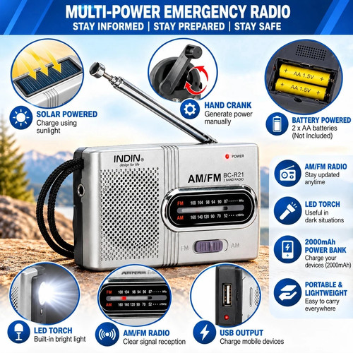 2000mah wind solar radio - 2000mah,