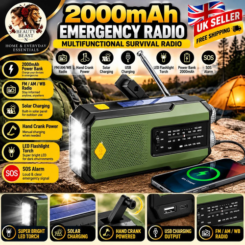 2000mah wind solar - up, radio