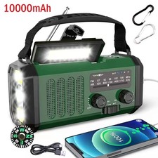 10000mAh Wind Up Solar Radio