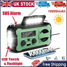 10000mAh Wind Up Solar Radio