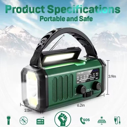 10000mah wind solar radio - wind,