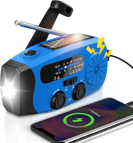 Wind radio 2000mah - up, hand