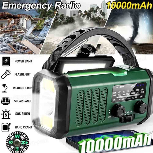 10000mah wind solar radio - 10000mah,