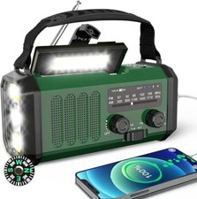 10000mAh Wind Up Solar Radio