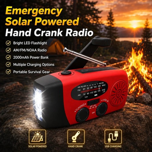 Emergency wind solar hand - up,