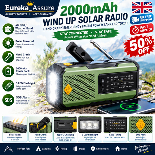 2000mah wind solar radio - 2000mah,