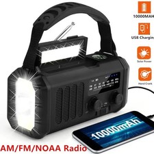 10000mAh Wind Up Solar Radio