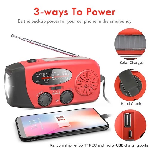 Emergency wind radio - up, hand